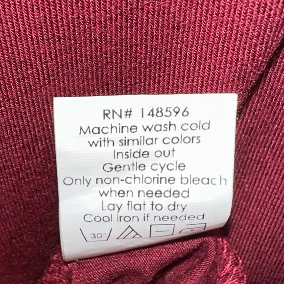 Universal Standard Modal Jersey Wrap Tie Front Dress in Cabernet Size XL - Picture 7 of 13